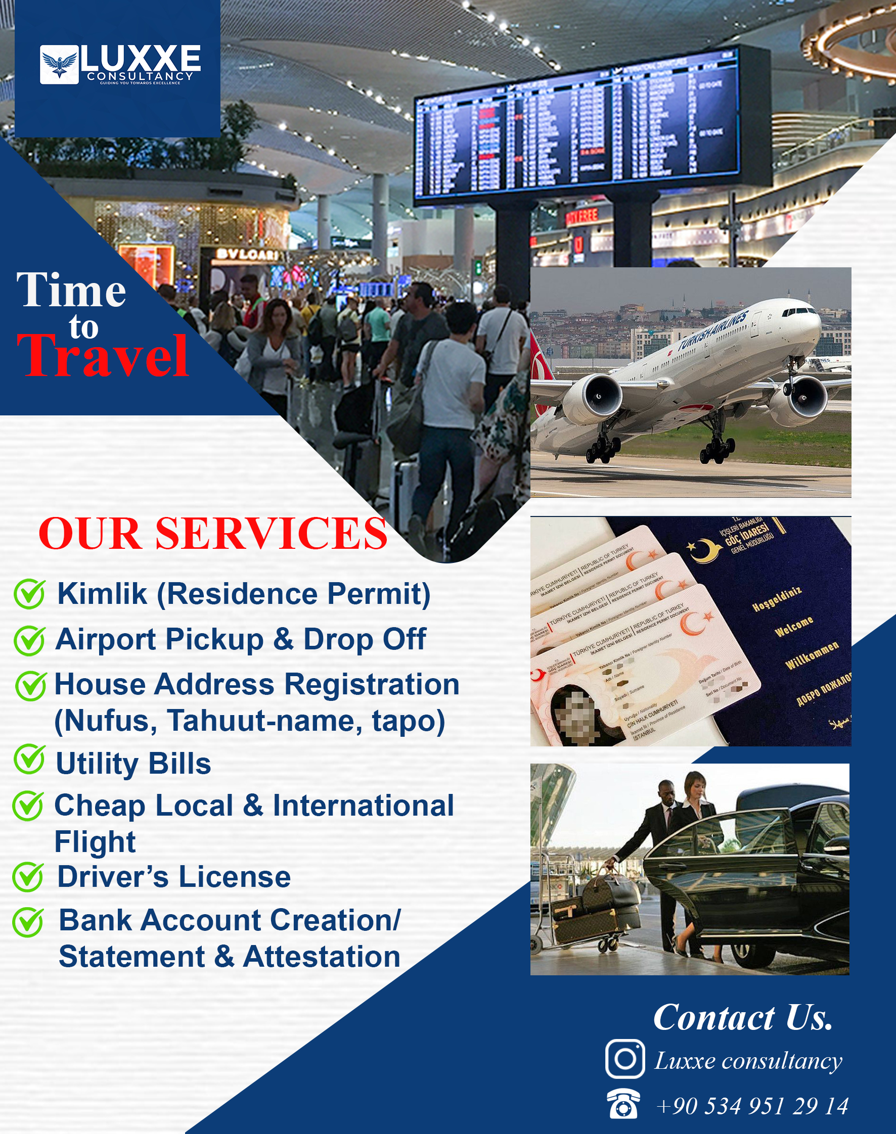 Luxxe consultancy flyers design