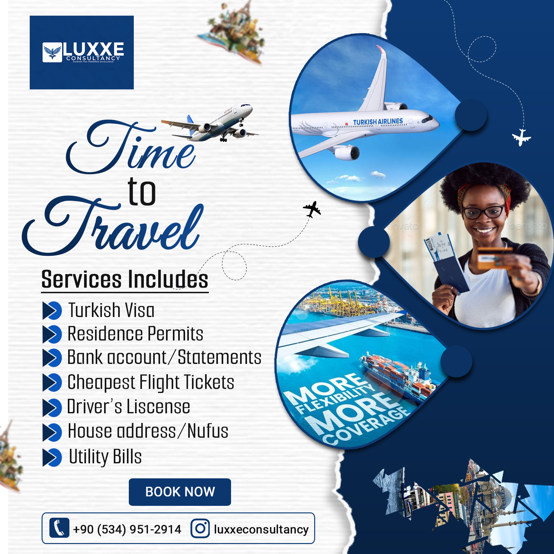 Luxxe consultancy flyers design